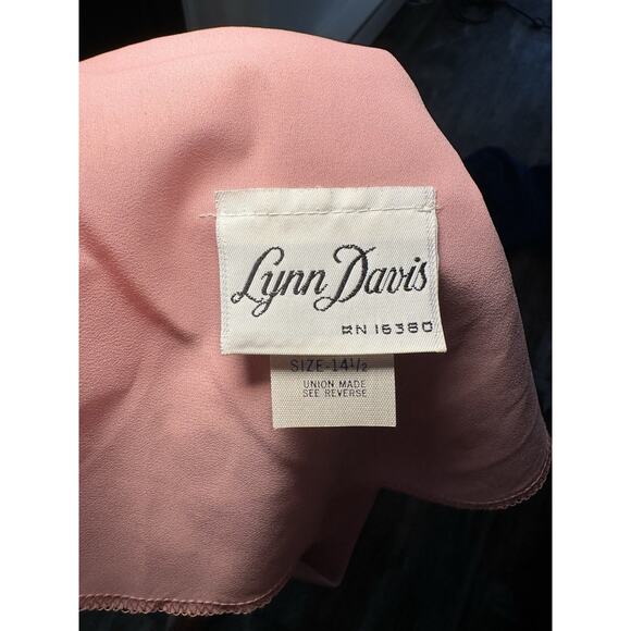Vintage Lynn Davis Women’s Pink Cowl Neck Long Sleeve Shift Dress Size 14 1960s - Picture 10 of 11